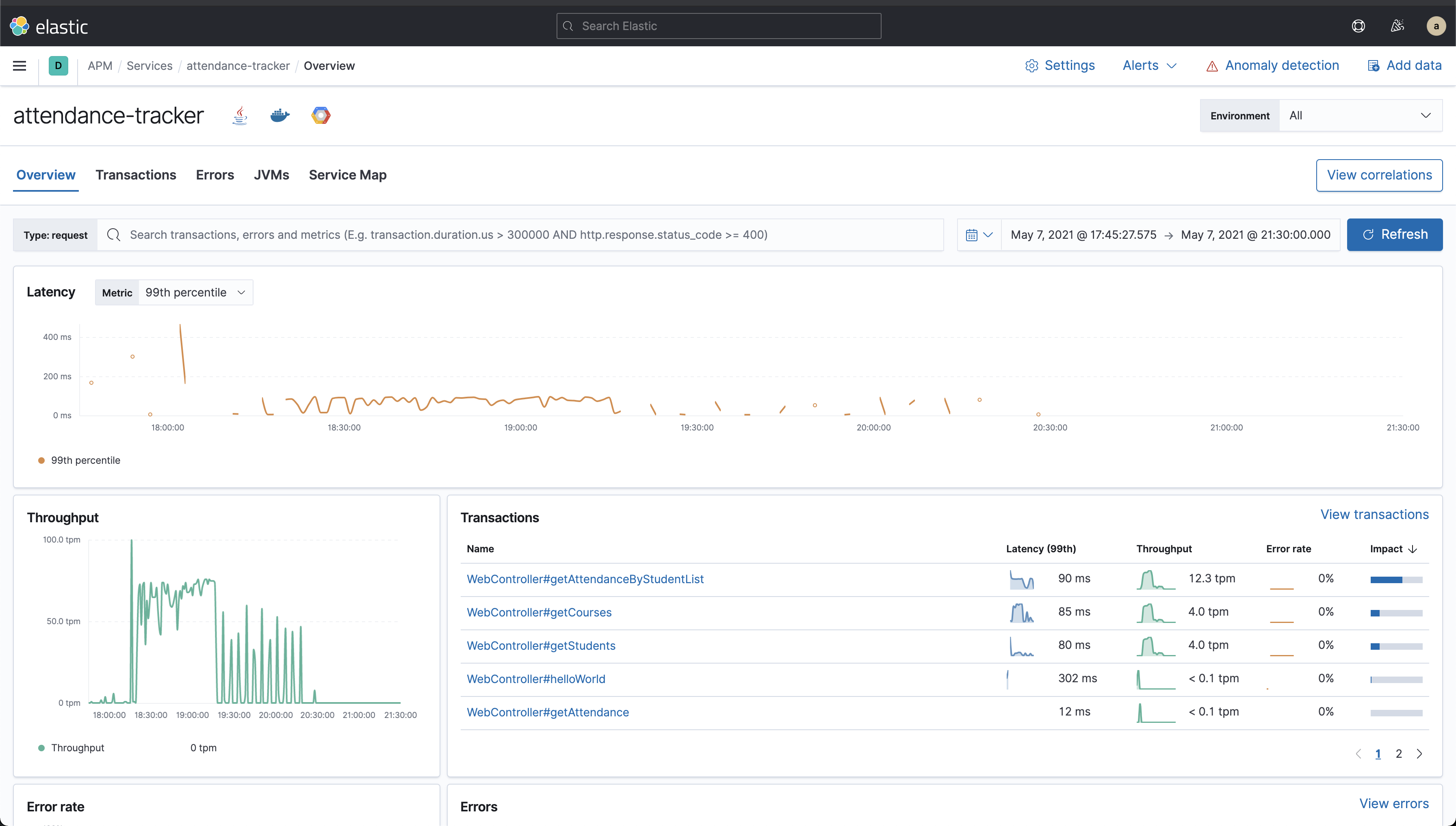 Elastic Cloud APM Overview