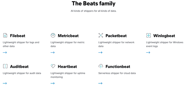 More details can be found at elastic.co/beats